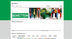 Desktop Screenshot of benetton.tvuj-styl.cz
