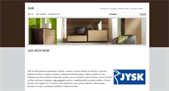 Desktop Screenshot of jysk.tvuj-styl.cz